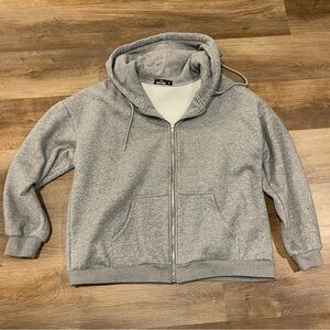 Trendy Queen Womens Zip Up Hoodies Oversized Sweatshirts - XL